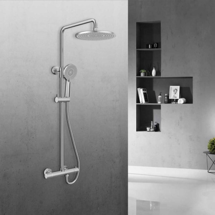 Душевая стойка Esse VSFS-1E0TCH термостатическая, хром Душевая стойка Esse VSFS-1E0TCH термостатическая, хром