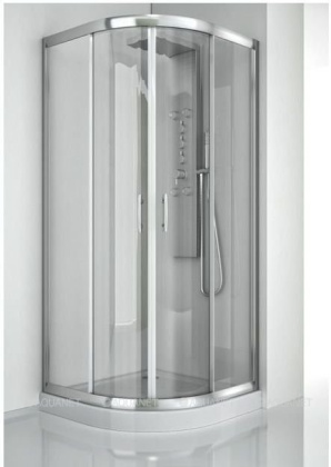 Душевой уголок Aquanet Alfa NAA2142 100x100, R550, прозрачное стекло