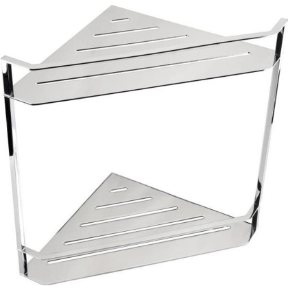 Двойная полочка для мыла угловая - мыльница Двойная полочка для мыла угловая - мыльница