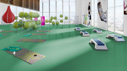 Спортивный линолеум Tarkett Omnisports Action 65 Field Green