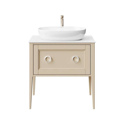 Тумба PLAZA Classic Neo напольная с ящиками 80, капучино матовая PL.CN.80.1+1\CAP.M Тумба PLAZA Classic Neo напольная с ящиками 80, капучино матовая PL.CN.80.1+1\CAP.M