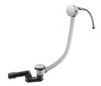 CZR-B-STW-01 Слив перелив с наполнением ванны через перелив, донный клапан с системой "Клик-клак" хром CZR-B-STW-01 Слив перелив с наполнением ванны через перелив, донный клапан с системой "Клик-клак" хром