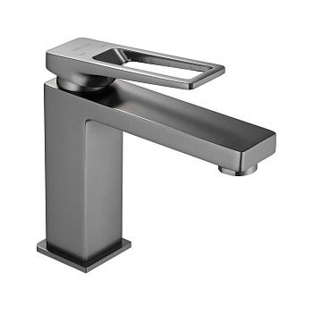 Смеситель для раковины латунь, оружейная сталь S6801T