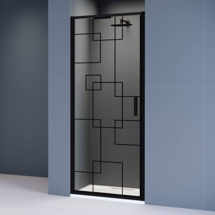 Душевая дверь  80*195 RGW SV-05-B Чёрный/Black Smart Line/8 мм (Easy)