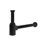 CZR-B-SMQ-NOP Сифон под раковину квадратный, исполнение черный матовый