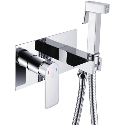 Гигиенический душ со смесителем Rose R255, хром