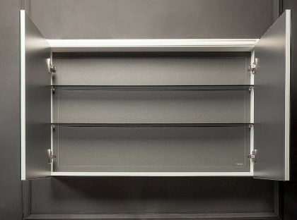 Зеркальный шкаф Vallessi 80 DARK OAK с подстветкой 547-D Boheme