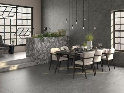 Ступень клееная Гриджио DL502800R\GCF серый обрезной 119,5х33, шт