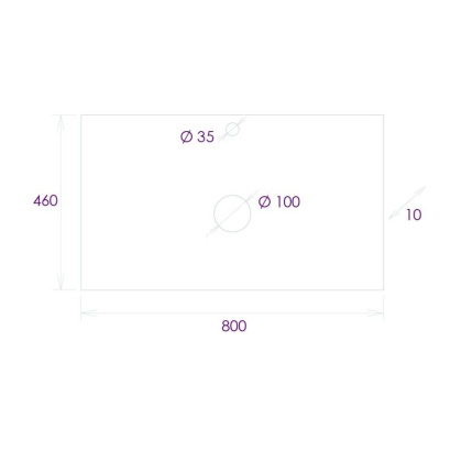 Столешница к тумбе Onika Алеста 80 камень светлый