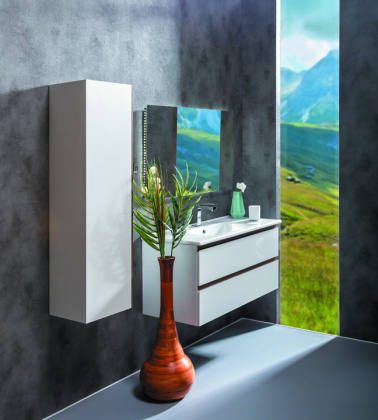 Тумба CAPOLDA 100 белая + ручка дерево 849-100-WW Boheme