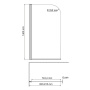 Leine 35P01-80WHITE Стеклянная шторка на ванну Wasserkraft Leine 35P01-80WHITE Стеклянная шторка на ванну Wasserkraft