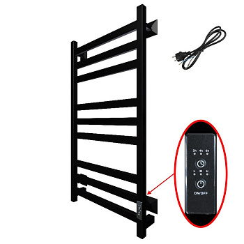 Полотенцесушитель Пэк сп 21 кв 80х50 черный ВГП Полотенцесушитель Пэк сп 21 кв 80х50 черный ВГП