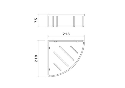 Угловая полка AQUATEK AQ4926CR