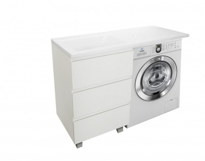 Тумба напольная под умывальник Dallas Luxe 1000х482 3 ящика (ШхГхВ) 358х476х860