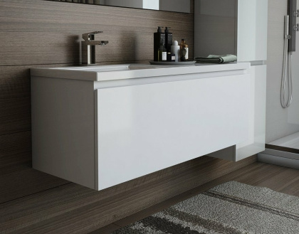 Комплект мебели Dallas Luxe 1200х482 левосторонний подвесной 1 ящик (ШхГхВ) 1192х476х430