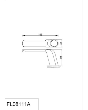 Бумагодержатель RUSH Flores, 4х19х8 см, хром, FL08111A