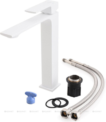 Смеситель для раковины Orange Lutz M04-121w белый