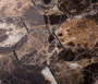 Мозаика, нат. мрамор, HEXAGON DARK EMPERADOR POLISHED, Hex