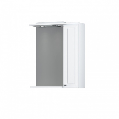 M41MPR0601WG Palace One, зеркало, частично зеркальный шкаф, правый, 60 см, с подсветкой, Белый M41MPR0601WG Palace One, зеркало, частично зеркальный шкаф, правый, 60 см, с подсветкой, Белый