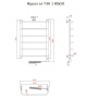 Полотенцесушитель Идеал эл ТЭН 1 80*50 (ЛЦ5) Полотенцесушитель Идеал эл ТЭН 1 80*50 (ЛЦ5)