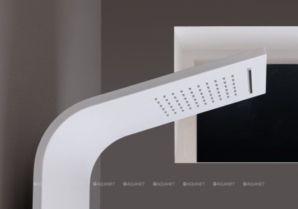 Душевая панель Galaxy White с гидромассажем и изливом Душевая панель Galaxy White с гидромассажем и изливом