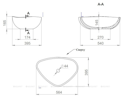 Раковина Salini Gloria 06 56х39 1102206M Раковина Salini Gloria 06 56х39 1102206M