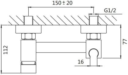 Гигиенический душ Shevanik S137T латунь, оружейная сталь