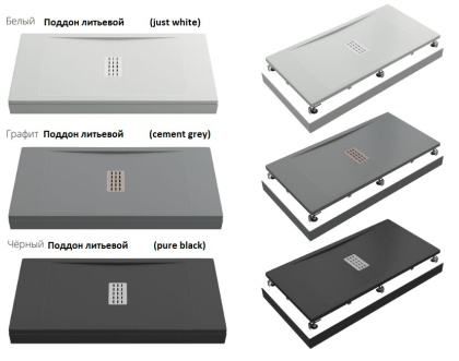 Душевой поддон Creto Etna 160x90 прямоугольный, черный Душевой поддон Creto Etna 160x90 прямоугольный, черный