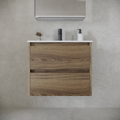 Тумба подвесная SANCOS Urban 590х450х550, c двумя ящиками оснащенными доводчиками, дуб галифакс натуральный , арт. UR60EG Тумба подвесная SANCOS Urban 590х450х550, c двумя ящиками оснащенными доводчиками, дуб галифакс натуральный , арт. UR60EG