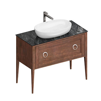 Тумба PLAZA Classic Neo напольная с ящиками 100, орех PL.CN.100.1+1\NUT.M Тумба PLAZA Classic Neo напольная с ящиками 100, орех PL.CN.100.1+1\NUT.M