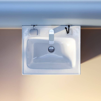 M85AWCC0552WG64 X-Joy, Раковина мебельная, керамическая, 55 см, встроенная, цвет: Белый, глянец M85AWCC0552WG64 X-Joy, Раковина мебельная, керамическая, 55 см, встроенная, цвет: Белый, глянец