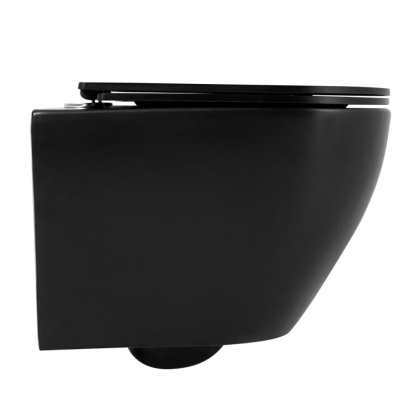 COLORATO Сиденье дюропласт, soft close, металлическое крепление, чёрное матовое, BB062SC-MB COLORATO Сиденье дюропласт, soft close, металлическое крепление, чёрное матовое, BB062SC-MB