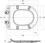 Сиденье дюропласт, soft close, металлическое крепление BB051-2SC Сиденье дюропласт, soft close, металлическое крепление BB051-2SC