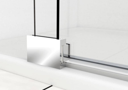 Душевая дверь Extra VDP-1E8090CLB, 800/900, черный, стекло прозрачное 