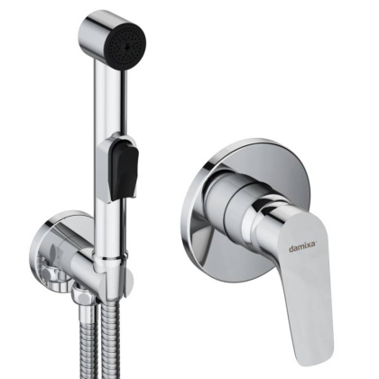 777510001 Jupiter, Смеситель монтируемый в стену с гиг. душем, Хром