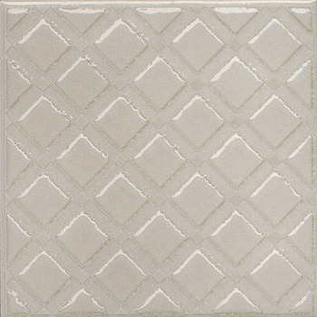 Декор Бахия 1 серый светлый глянцевый 9,8x9,8x0,7