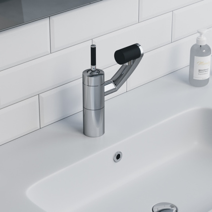 290217464 Arc Смеситель для умывальника, Хром, поворотный излив 186 мм, шт