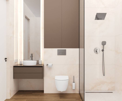 Advance Crema Керамогранит бежевый 80х80 полированный