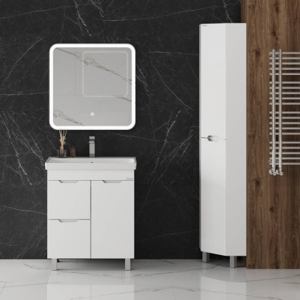 Пенал Onika Айленд 30 угловой, напольный, белый Пенал Onika Айленд 30 угловой, напольный, белый