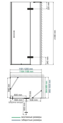 Aller 10H10R Душевой уголок Wasserkraft