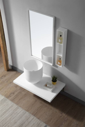 Раковина накладная ABBER Stein AS2618 белая матовая Раковина накладная ABBER Stein AS2618 белая матовая