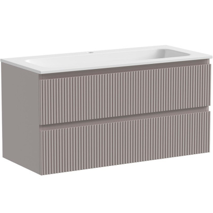 Тумба подвесная SANCOS Snob T 995х445х500, c двумя ящиками оснащенными доводчиками, Doha Soft, арт.SNT100SM