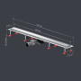 W01SC-U11-090-04SB MasterFlow Трап для душа линейный универс затвор Tile 90см цвет сталь мат W01SC-U11-090-04SB MasterFlow Трап для душа линейный универс затвор Tile 90см цвет сталь мат