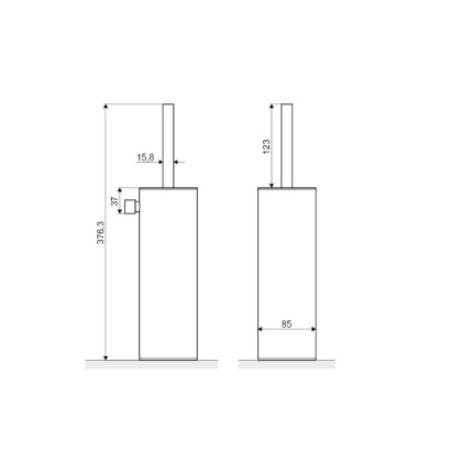 Ершик напольный EXCELLENT Kobo (хром) Ершик напольный EXCELLENT Kobo (хром)