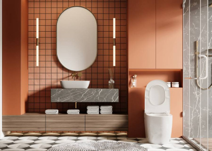 Приставной унитаз Abber Bequem AC1115P импульсный с микролифтом