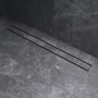 W02SC-U11-090-04BM PrimeFlow Трап для душа линейный универс затвор Tile 90см цвет черн мат W02SC-U11-090-04BM PrimeFlow Трап для душа линейный универс затвор Tile 90см цвет черн мат
