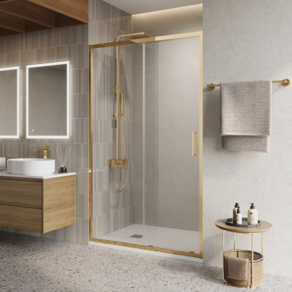 LUCE-BF-1-120-C-ORO Душевая дверь, Условный размер, мм:1200x1950 Габариты с диапазоном регулировок, мм:1185-1215  LUCE-BF-1-120-C-ORO Душевая дверь, Условный размер, мм:1200x1950 Габариты с диапазоном регулировок, мм:1185-1215