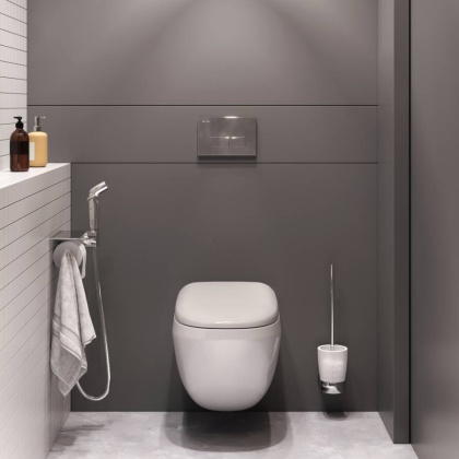 Набор подвесной унитаз с гигиеническим душем Am.Pm Sensation CK30H0904W Набор подвесной унитаз с гигиеническим душем Am.Pm Sensation CK30H0904W