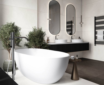 Керамогранит К33_2 Splash Bianco белый (60смх60смх8,5мм) (4шт_1,44м2) сатинированный карвинг, м2