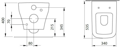 Чаша подвесного унитаза Allen Brau Infinity 4.21011.31 черный матовый Чаша подвесного унитаза Allen Brau Infinity 4.21011.31 черный матовый